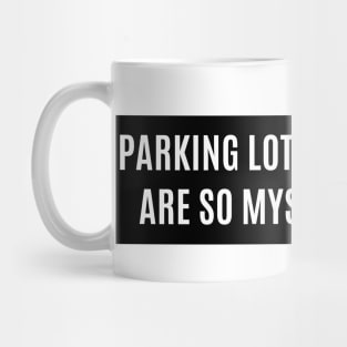 Parking lot seagulls are so mysterious ,Funny Bumper Mug